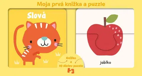 Leporelá, krabičky, puzzle knihy Moja prvá knižka a puzzle: Slová