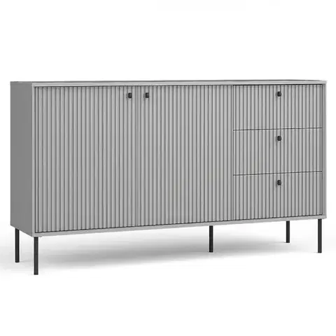 Komody do spálne Komoda Iris 2D 3 SZ 03B sivý