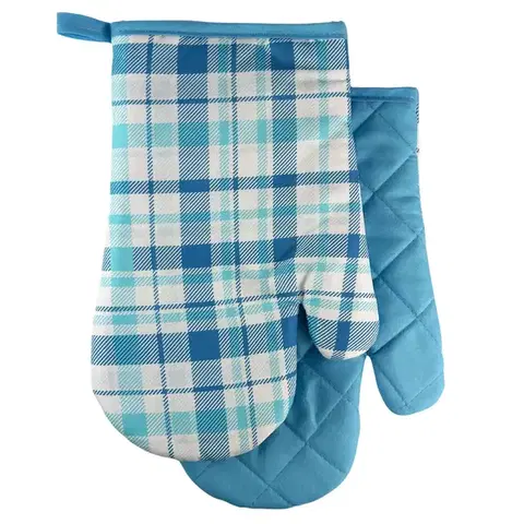 Chňapky MAKRO - Chňapka s magnetom Checks 2ks, modré káro