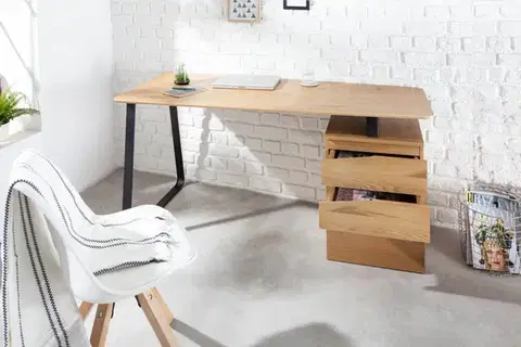 Písacie stoly Písací stôl so šuplíkmi PONTOS Dekorhome