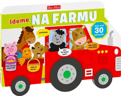 Leporelá, krabičky, puzzle knihy Ideme na farmu - Obrázková školička pre najmenších - Jennie Bradley,Jennie Bradley