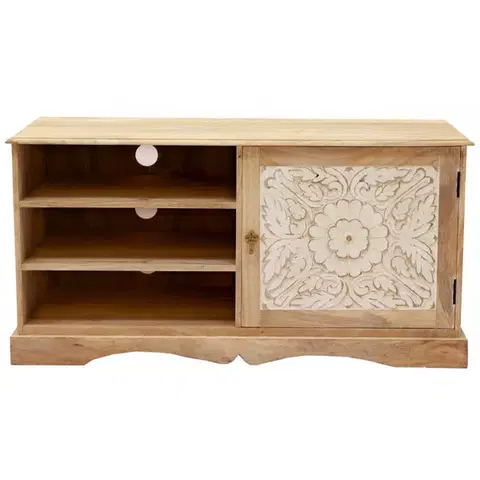 TV stolíky TV stolík Sita 120x60x45 indický masív mango