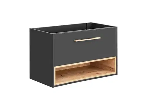Kúpeľňový nábytok Comad Umývadlová skrinka Borneo Cosmos 821 1S sivá/dub artisan