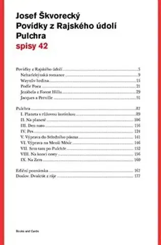 Česká beletria Povídky z Rajského údolí. Pulchra - Josef Škvorecký