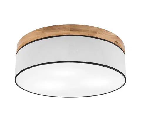 Svietidlá BRILAGI - LED Stropné svietidlo BELLADONNA 3xE27/15W/230V pr. 50 cm biela/dub 8590828609902