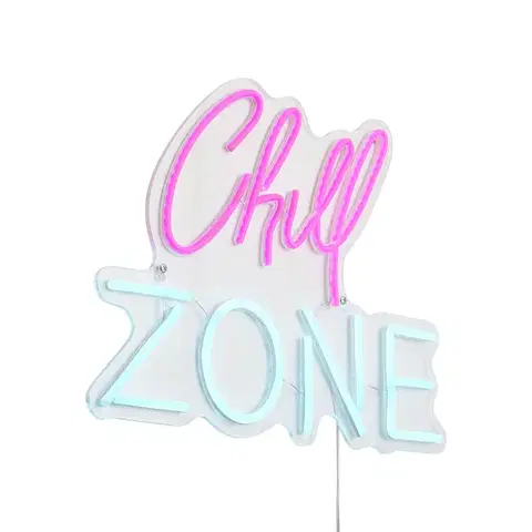 Nástenné osvetlenie Neónové nástenné svietidlo ružové s modrým vrátane LED - Chill Zone