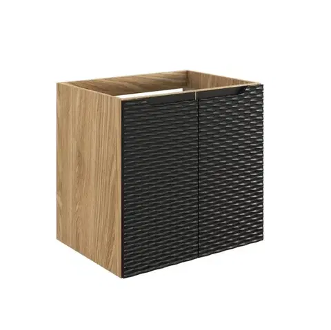 Skrinky do kúpeľne ArtCom Skrinka pod umývadlo OCEAN Black 82-60-2D | 60 cm s dvierkami