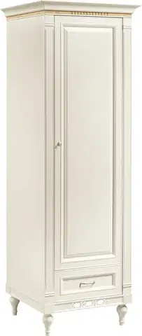 Šatníkové skrine TARANKO Florencja FL-1D L/P šatníková skriňa vanilka / dub Florencja