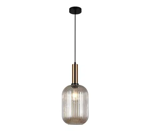 Svietidlá  PND-5588-1L-BRO+AMB - Luster na lanku ANTIOLA 1xE27/40W/230V bronz PND-5588-1L-BRO+AMB