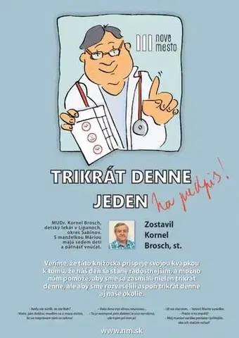 Humor a satira Trikrát denne jeden - Kornel Brosch