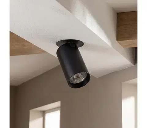 Svietidlá BRILAGI - Podhľadové svietidlo SELE 1xGU10/30W/230V čierne WO-SELE-RD01-BKL-OEM