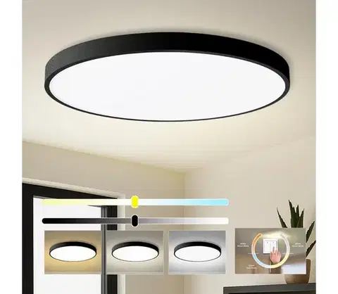 Svietidlá BRILAGI - LED stropné svietidlo POOL LED/180W/230V 3000/4000/6000K priemer 120 cm čierne BRI434