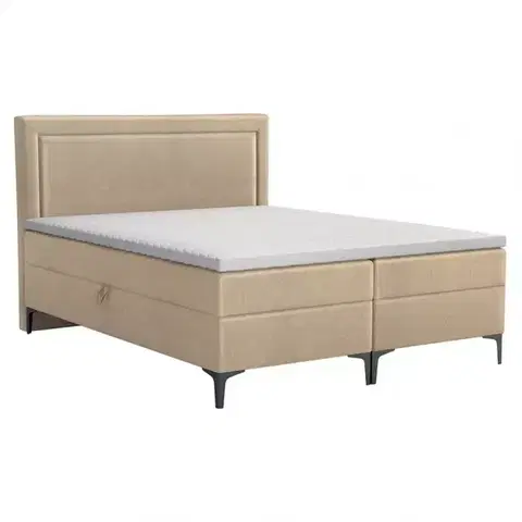 Dvojlôžkové postele Posteľ Tempe Box Spring 140x200 Manila 02
