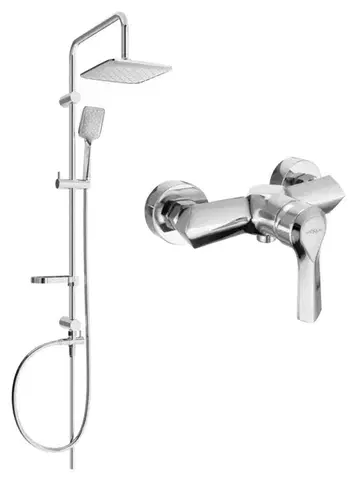 Sprchy a sprchové panely MEXEN/S - Sven sprchový stĺp vrátane sprchovej batérie Sabre, chróm 72140262-00