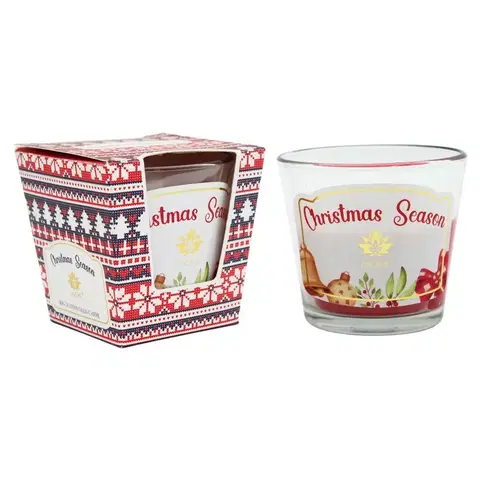 Vianočné dekorácie Arome Vonná sviečka v skle Christmas Times, 120 g