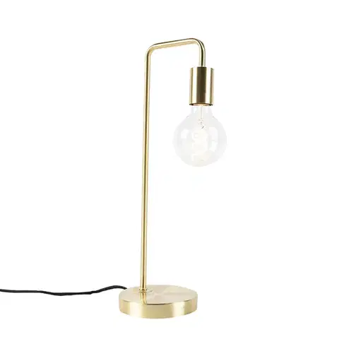 Stolné lampy Stolná lampa v štýle Art Deco mosadz - Facil