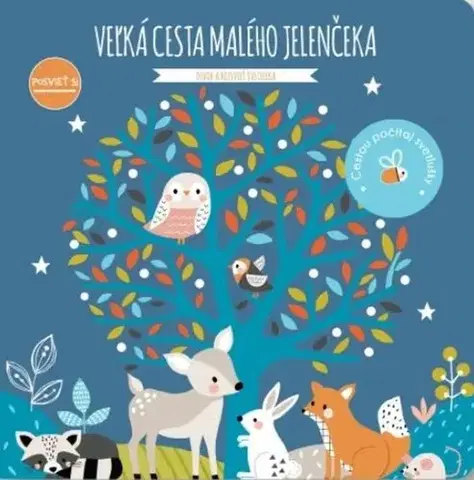 Leporelá, krabičky, puzzle knihy Posvieť si - Veľká cesta malého jelenčeka