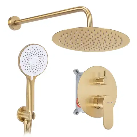 Sprchy a sprchové panely REA - Podomietková sprchová sada Drop Brush Copper + BOX REA-P9671
