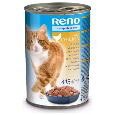 Záhrada Reno Kuracie kúsky pre mačky 415 g v omáčke