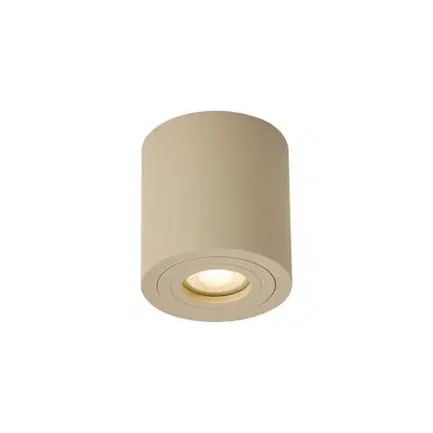 Bodove svetla Moderné stropné bodové svietidlo Taupe GU10 50mm IP44 - Capa