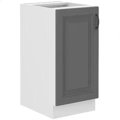 Kuchynské skrinky stojace Kuchynská skrinka Stilo dustgrey/biely 40d 1f bb