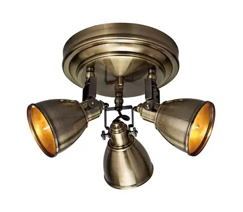 Svietidlá Markslöjd 104050 - Bodové svietidlo FJÄLLBACKA 3xE14/40W/230V mosadz 104050