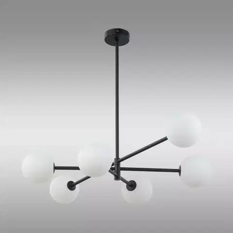 Lampy do obývačky Luster Sarius Black 4732 LW6
