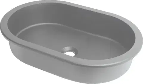Sanitárna keramika DEANTE - Silia - Granitové umývadlo šedá oval CQS_SU6U