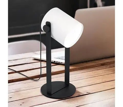 Lampy Eglo 43428 - Stolná lampa HORNWOOD 1 1xE27/28W/230V 43428