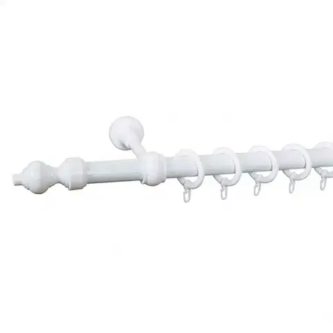 Garniže a kolajničky Záclonová tyč FI28mm 160cm Biely