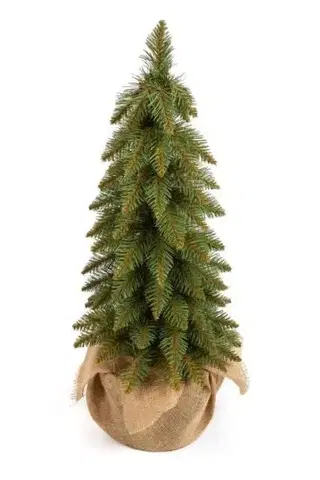 Vianočné stromčeky Kinekus Stromček vianočný smrek 65 cm v jute
