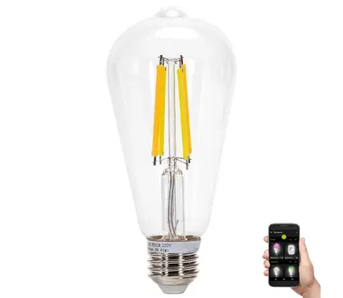 Žiarovky  B.V. LED Žiarovka FILAMENT ST64 E27/6W/230V 2700-6500K -  S10301K80