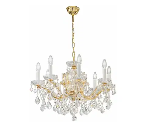 Svietidlá Kolarz 3149.88.3.KoT - Krištáľový luster MARIA LOUISE 8xE14/40W/230V 24K zlato 3149.88.3.KoT