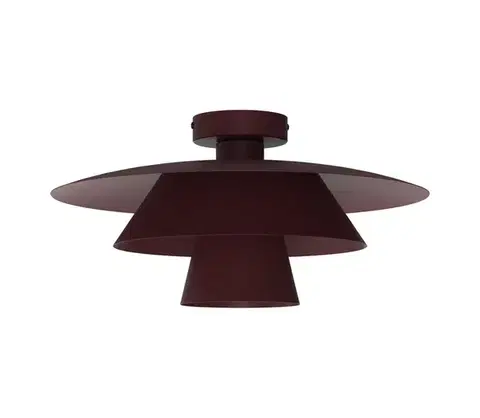 Svietidlá  Stropné svietidlo PLATO 1xE27/15W/230V priemer 32 cm bordové 5754