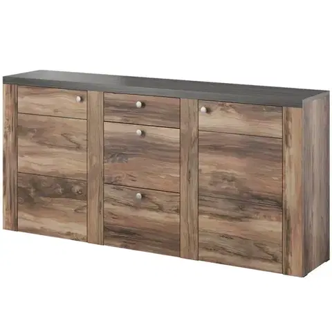 Komody do spálne Komoda Larona 2D3S satin nussbaum 25