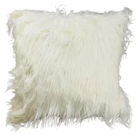 Dekoračné obliečky Dekoračná obliečka 40x40cm Long Hair biela TiaHome