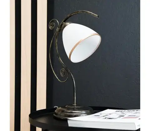 Lampy  Stolná lampa RETRO II 1xE27/60W/230V LN 1.51/black