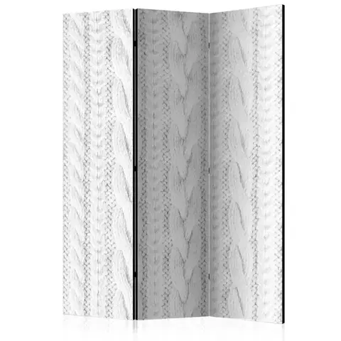 Paravány Paraván White Knit Dekorhome
