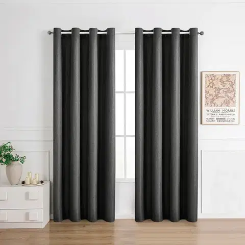 Závesy do spálne Záves na priechodkách NORI 005/185GSM 140x250 sivý