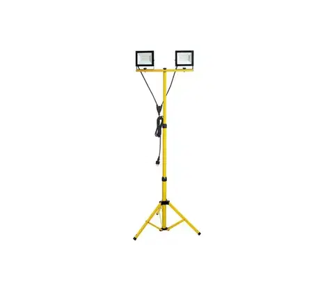 Svietidlá  LED Reflektor so stojanom TIGRA 2xLED/50W/230V 4000K IP54 čierna/žltá 003939