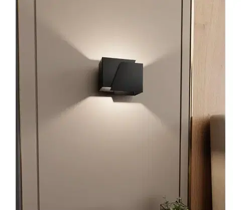 Svietidlá EMIBIG Nástenné svietidlo FROST 1xG9/8W/230V čierna 940/2