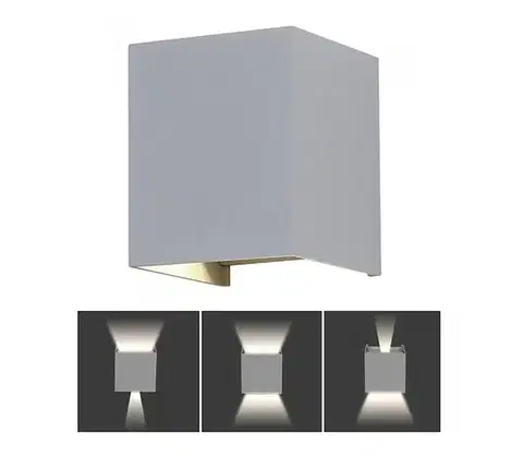 Svietidlá  LED Vonkajšie nástenné svietidlo LED/5W/230V 3000K IP65 šedá 217080