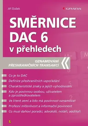 Dane, účtovníctvo Směrnice DAC 6 v přehledech - Jiří Dušek