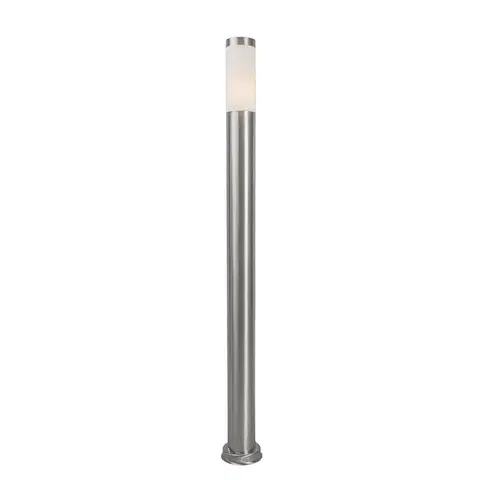 Zahradne stlpove lampy Moderné vonkajšie lampy na stĺp z nerezovej ocele 110 cm IP44 - Rox