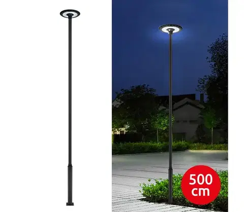 LED osvetlenie BRILAGI-LED Vonkajšia pouličná lampa so stĺpom 5 m URBANSPARK LED/120W/230V čierna IP65 BG1708+BG3823