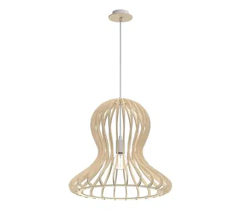 Svietidlá -  5017 - Závesný luster na lanku OCTO 1xE27/20W/230V béžový 5017