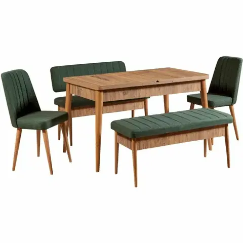 Konferenčné stolíky Jedálenská súprava Vina Atlantic Pine and GreenII, 5 ks