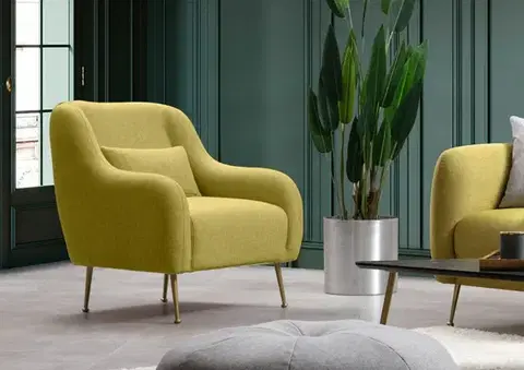 Kreslá Kreslo ušiak Sevilla Armchair - Yellow