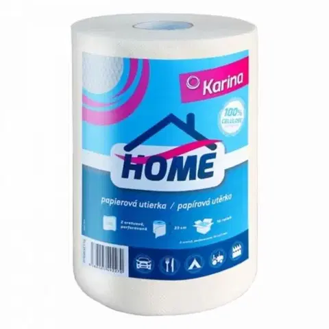 Utierky Kinekus Utierka papierová 100% celulóza, HOME, rolka 250ks