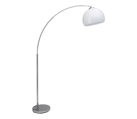 Lampy Brilliant - Stojacia lampa VESSA 1xE27/60W/230V lesklý chróm/biela 92940/75